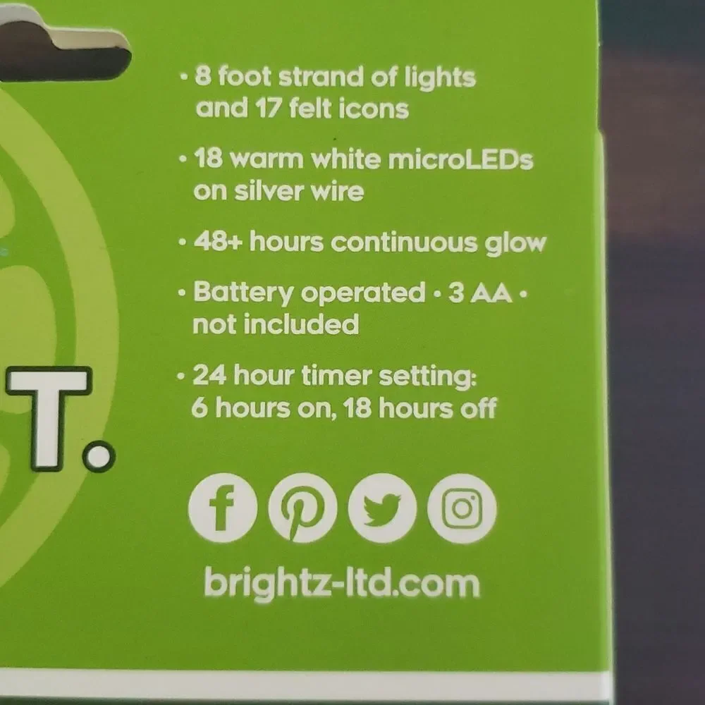 NWT 4 Boxes Felty Lights Warm White LED Decorative Light Strings - Margarita
